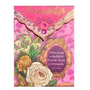 Punch Studio Embellished Mini Pocket Notepad ~ Friendship Quote (66345)